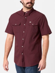 Ferrell Men's UPF50+ Breathable Short Sleeve Snap Shirt