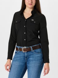 Ferrell Womens UPF50+ Breathable Long Sleeve Snap Shirt