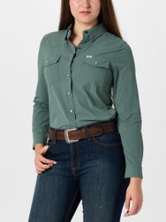 Ferrell Womens UPF50+ Breathable Long Sleeve Snap Shirt