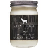 Grey Horse Candle Company Soy Glass Candle Jar 12 oz