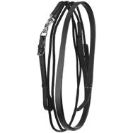 Henri de Rivel Rounded Nylon Draw Reins w/Leather Snap