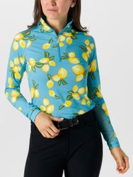 Kastel Azure Lemons 1/4 Zip Sun Shirt