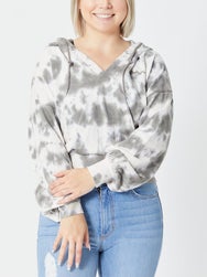 Kimes Women's Monterey V-Neck Crop Hoodie
