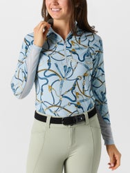Kastel Robin's Egg Belts 1/4 Zip Sun Shirt