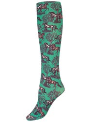 Lila Toile Adult Knee Socks