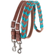 Martin Saddlery Adjustable Latigo Laced Barrel Reins