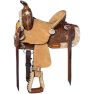 Silver Royal by Tough 1 Mini Marshal Barrel Saddle