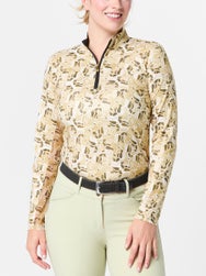 SanSoleil SolCool UV50 Mock Long Sleeve Top Shirt