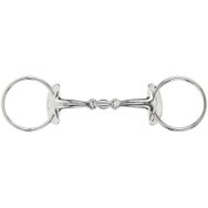 Stubben Steeltec Silver Wings Loose Ring Snaffle Bit