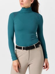 TKEQ Athletics Chloe High Collar Long Sleeve Shirt Top