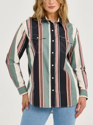 Wrangler Women's Retro Punchy Boyfriend Brushpopper Top