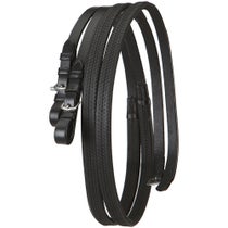 Bobby's Tack Fairhaven Black Rubber Reins with Buckles