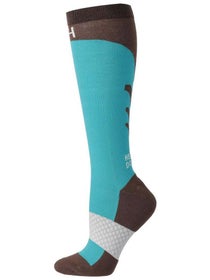C4 Socks Turquoise/Brown 