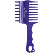 Spring Loaded Clip Braiding Comb Purple