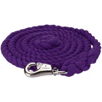 Cotton Lead Rope with Bull Snap Purple