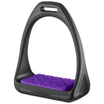 Compositi Reflex 3D Stirrup Irons Black/Purple