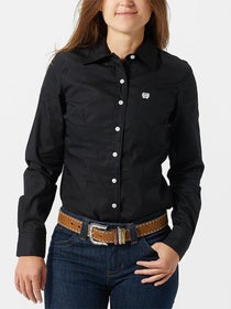 Cinch Women's LS Western Shirt Black XS