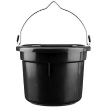 DuraFlex 8 Quart Flatback Bucket Black