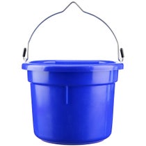 DuraFlex 8 Quart Flatback Bucket Blue