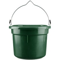 DuraFlex 8 Quart Flatback Bucket Green