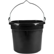 DuraFlex 5 Gallon Flatback Bucket Black (20qt)