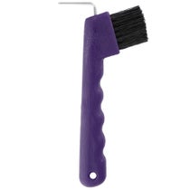 Hoof Pick Brush with Comfort Grip Handle Purple