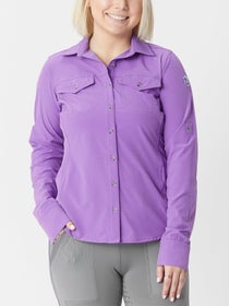 Irideon Aspen LS Trail Shirt Purple Hibiscus XS