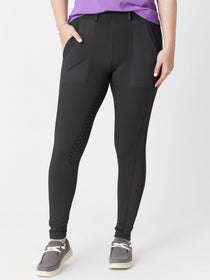 Irideon Leggings équitation Avec Patchs Genoux, Gris Taille L – Fabriqués USA