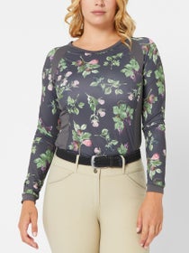 Kastel Denmark UPF Long Sleeve Ashphalt Fig Crew Top