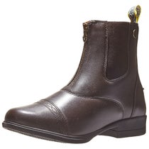 Moretta Ladies' Clio Zip Up Paddock Boots - Brown
