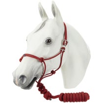 PC Easy On Rope Halter Red One Size