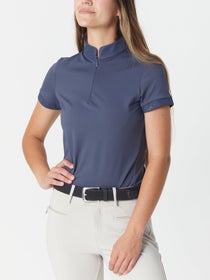 Pikeur Pernille SS Zip Shirt Blueberry 40 (L)