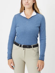 RJC Natalie V-Neck Sweater Blue Horizon Heather LG