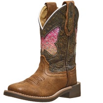 Smoky Mountain Kid's Butterfly Square Toe Cowboy Boots