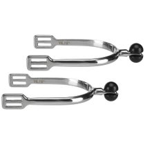 Shires Ladies Stainless Steel Plastic Roller Ball Spurs