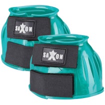 Saxon PVC Ribbed Bell Boots Turquoise Cob