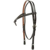 Tory Knotted Brow Headstall Black
