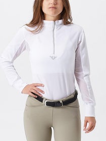 TuffRider Ventilated Shirt  White  LG