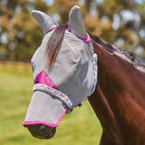 WB ComFiTec Mesh Mask Ears & Nose Grey/Purple Pony