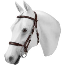 AUSTRALIAN OUTRIDER COLLECTION LEATHER HALTER/BRIDLE COMBO FULL - BROWN