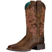Ariat Women's Round Up Wide Square Toe Cowboy Boots