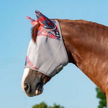 Cashel Crusader Patterned Fly Mask with Ears
