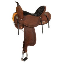 High Horse by Circle Y Cloverleaf Barrel Saddle