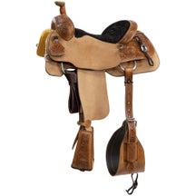 Circle Y PRCA Team Roper 1/4 Tooled Saddle