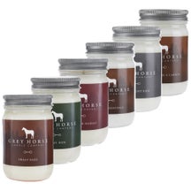 Grey Horse Candle Company Soy Glass Candle Jar 12 oz