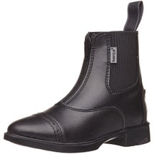 Horze Kid's Wexford Front Zip Paddock Boots Black