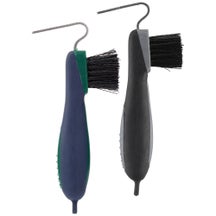 Horze Soft Grip Stainless Steel Hoof Pick w/Brush