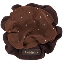 LeMieux Brown Scrunchie with Crystal Hair Net