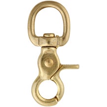 Swivel Scissor Snap Clip Brass