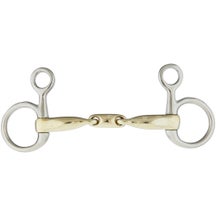 Sanft German Silver Curved 3 Piece Baucher Snaffle Bit
